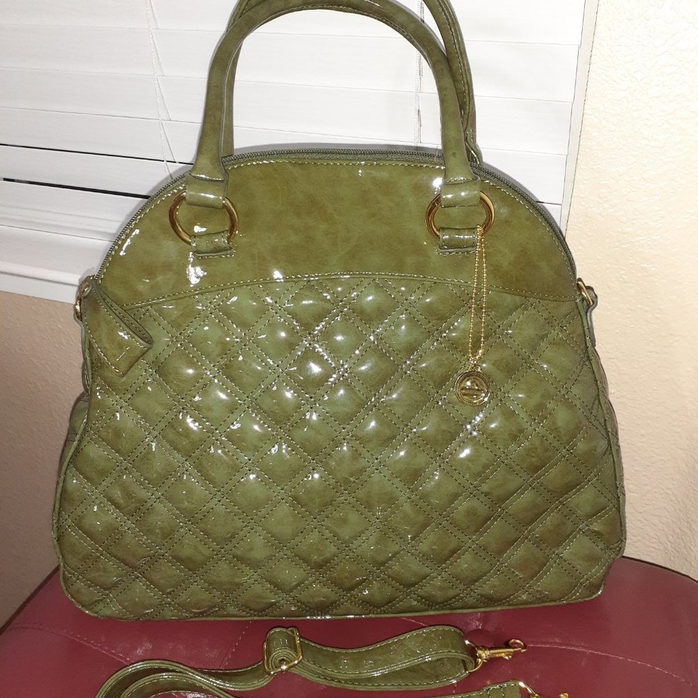 Large Quilted Big Buddah Bag - Olive